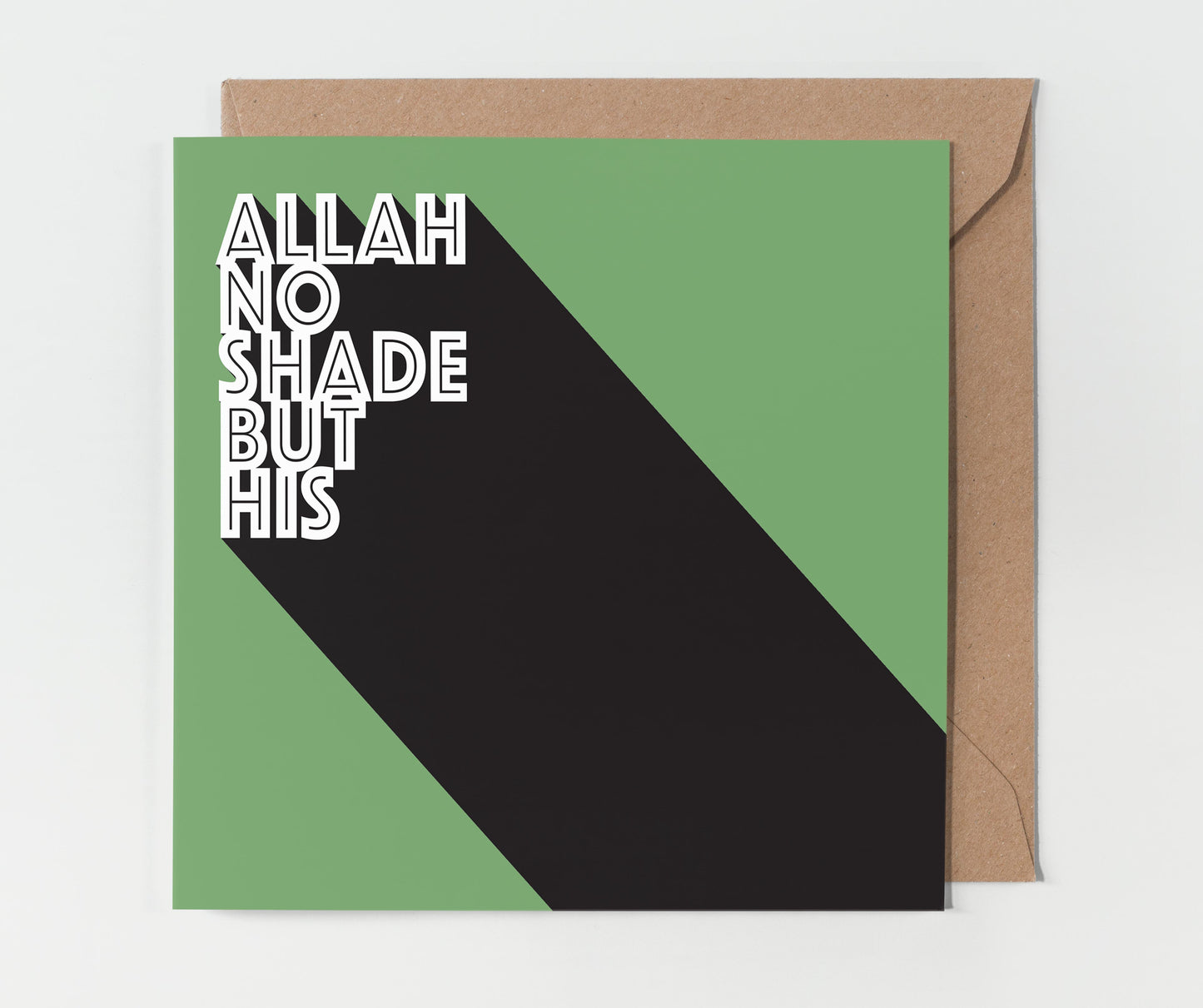 Allah No Shade But His | Contemporary Card