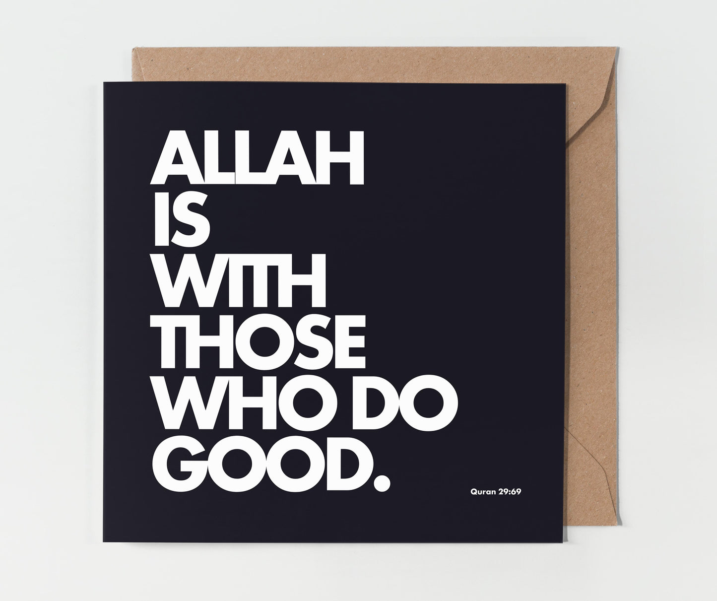 Allah Is With Those Who Do Good | Contemporary Card