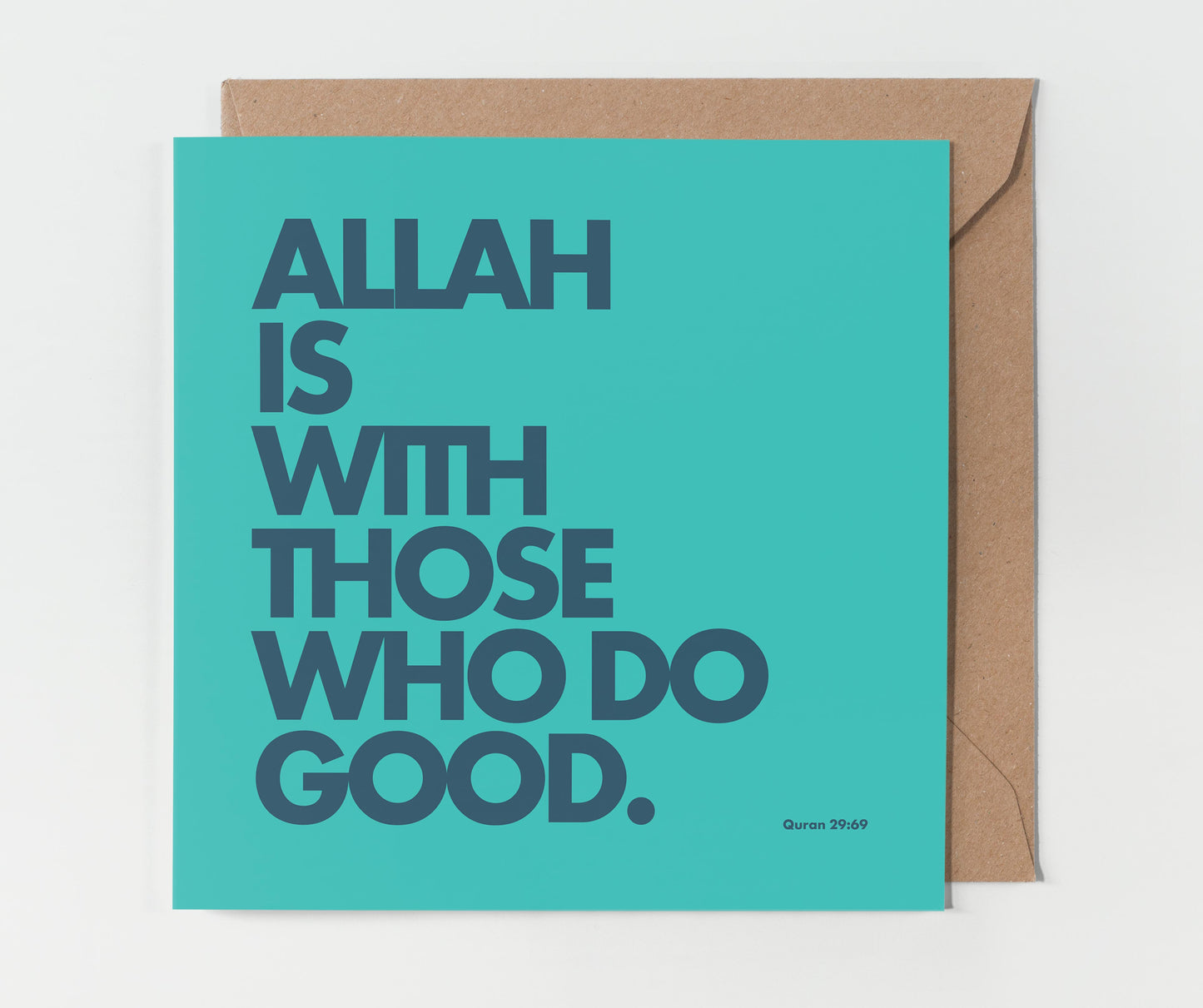 Allah Is With Those Who Do Good | Contemporary Card