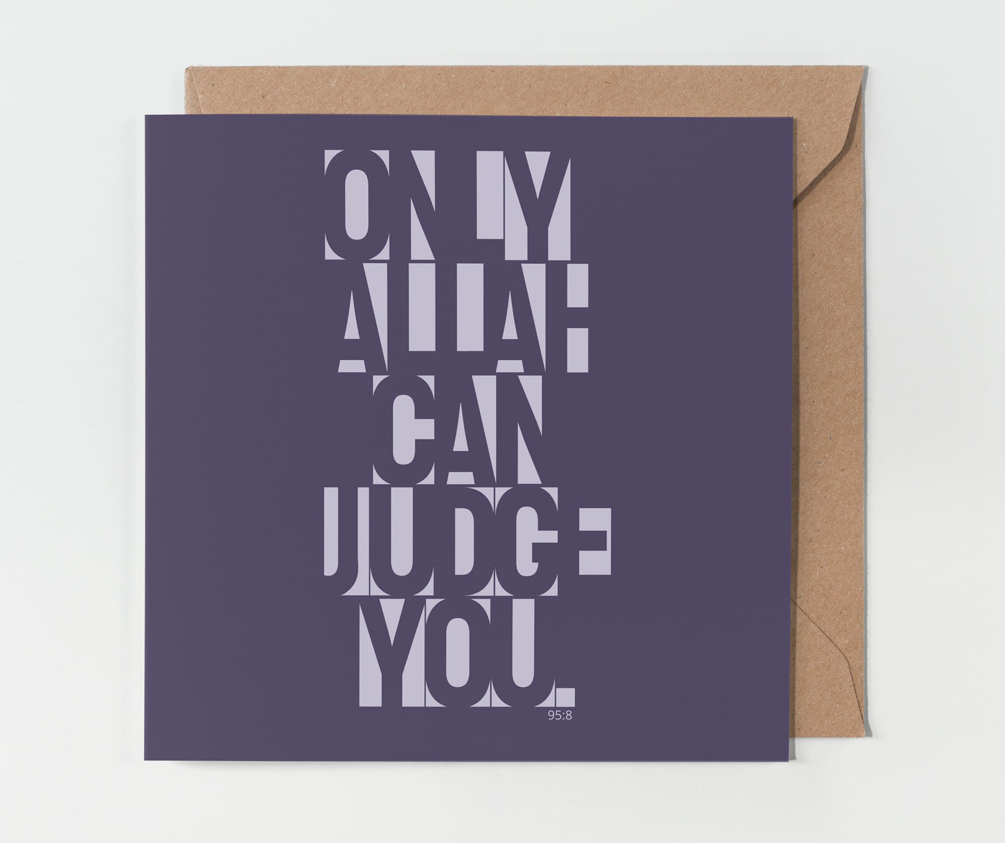 Only Allah Can Judge You | Contemporary Card