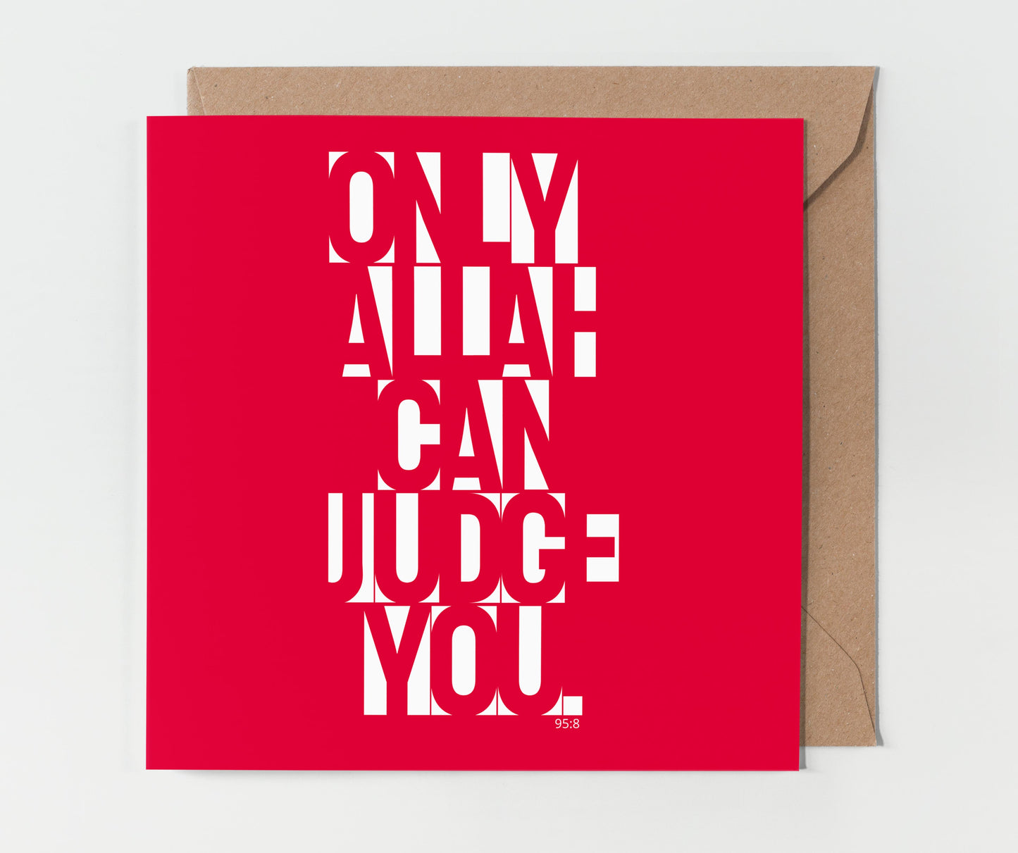 Only Allah Can Judge You | Contemporary Card