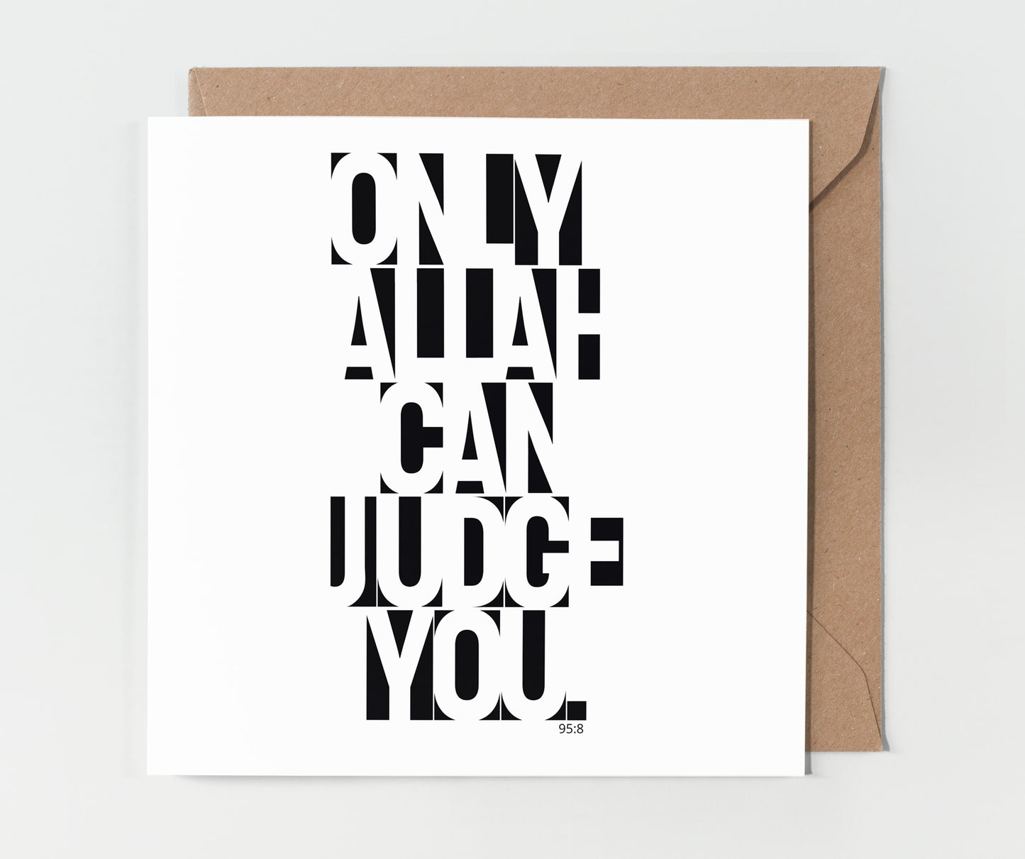 Only Allah Can Judge You | Contemporary Card