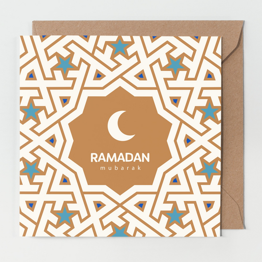 Ramadan Mubarak | Moroccan Pattern Card