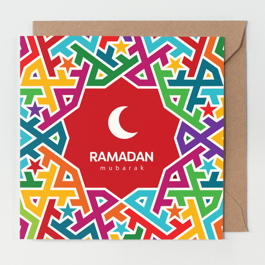 Ramadan Mubarak | Moroccan Pattern Card