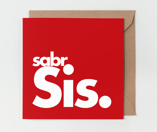 Sabr Sis | Contemporary Card