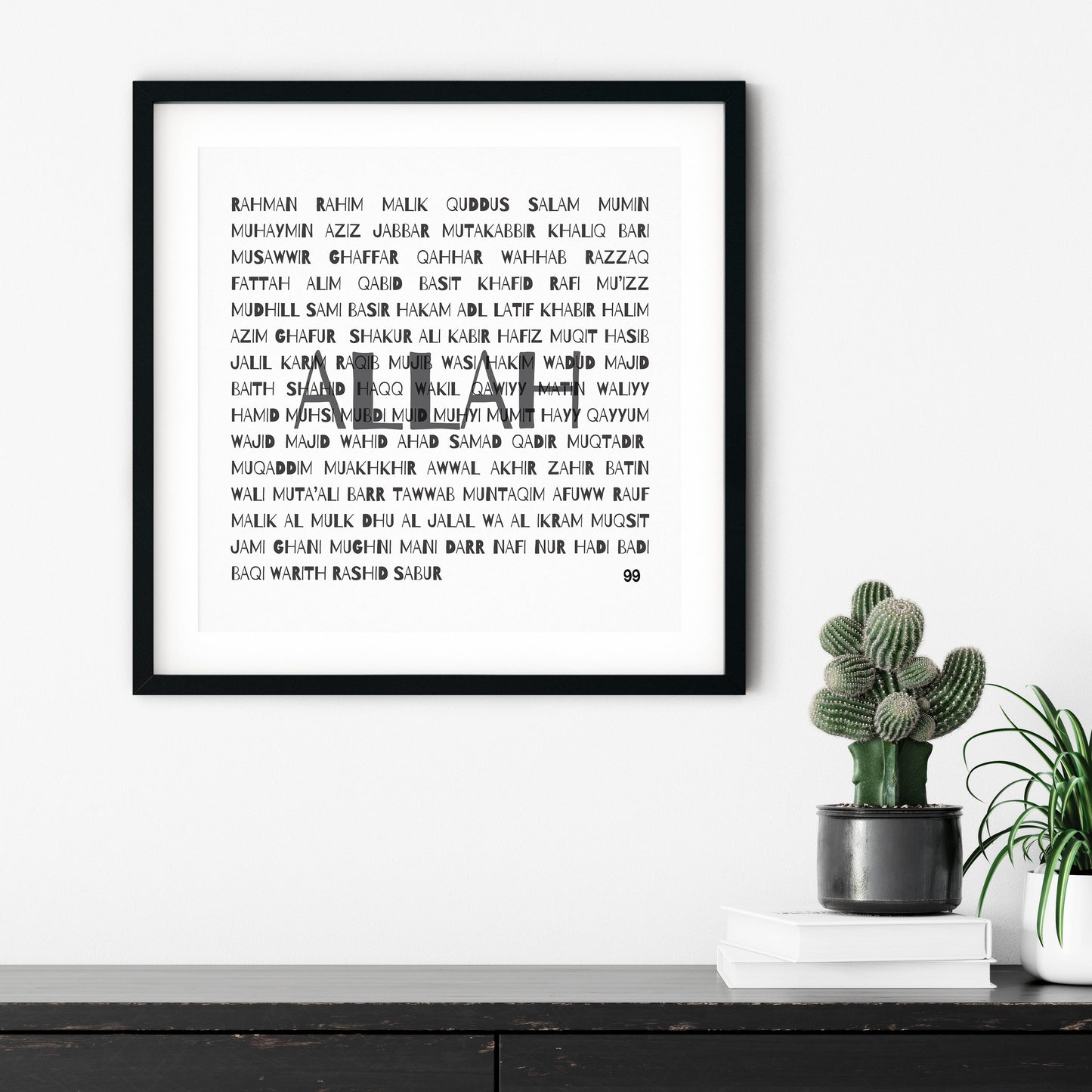 99 Names of Allah | Art Print