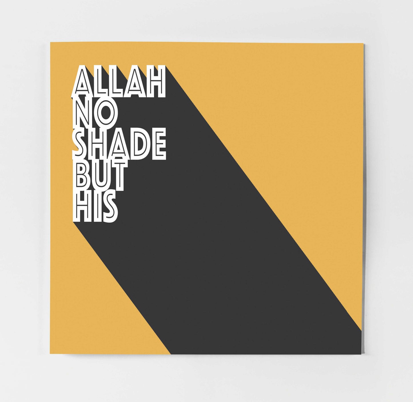 Allah No Shade But His | Contemporary Card