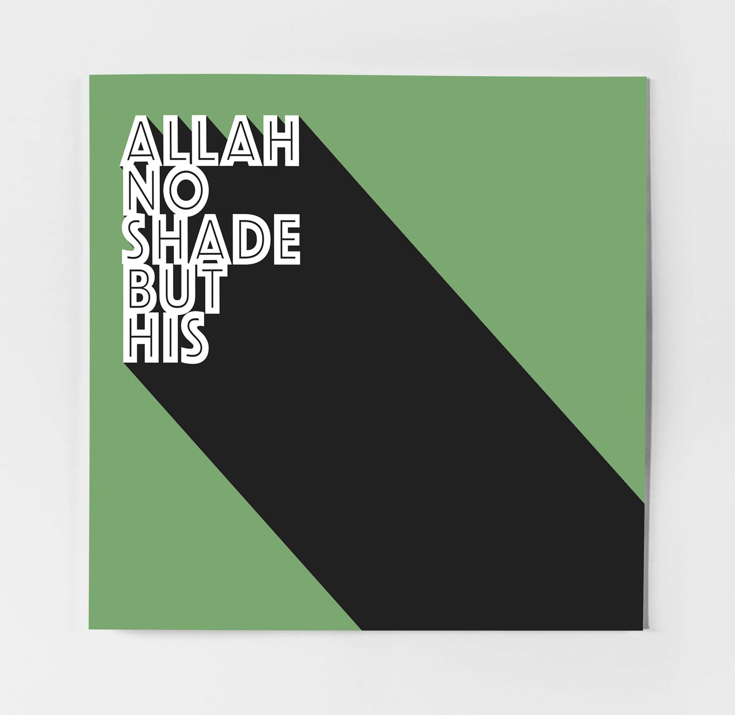 Allah No Shade But His | Contemporary Card