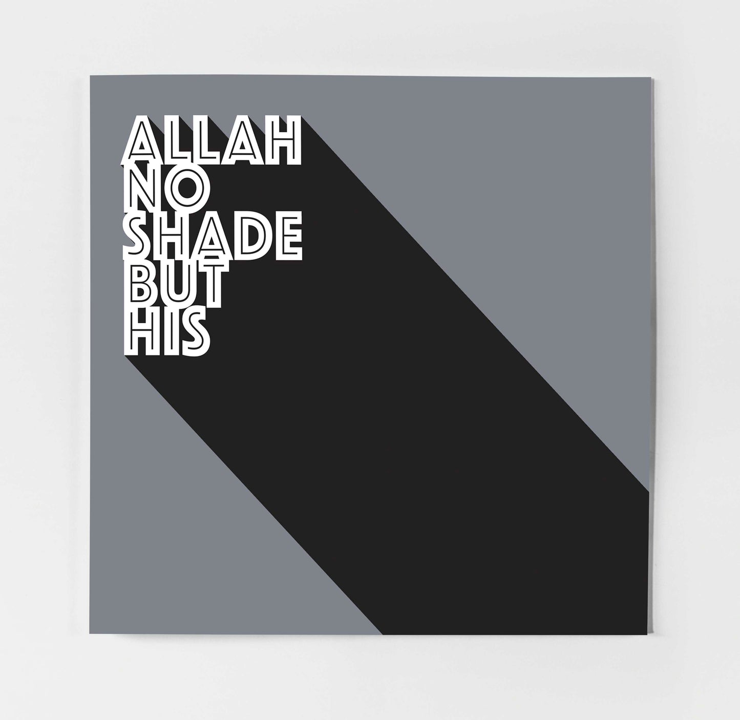 Allah No Shade But His | Contemporary Card