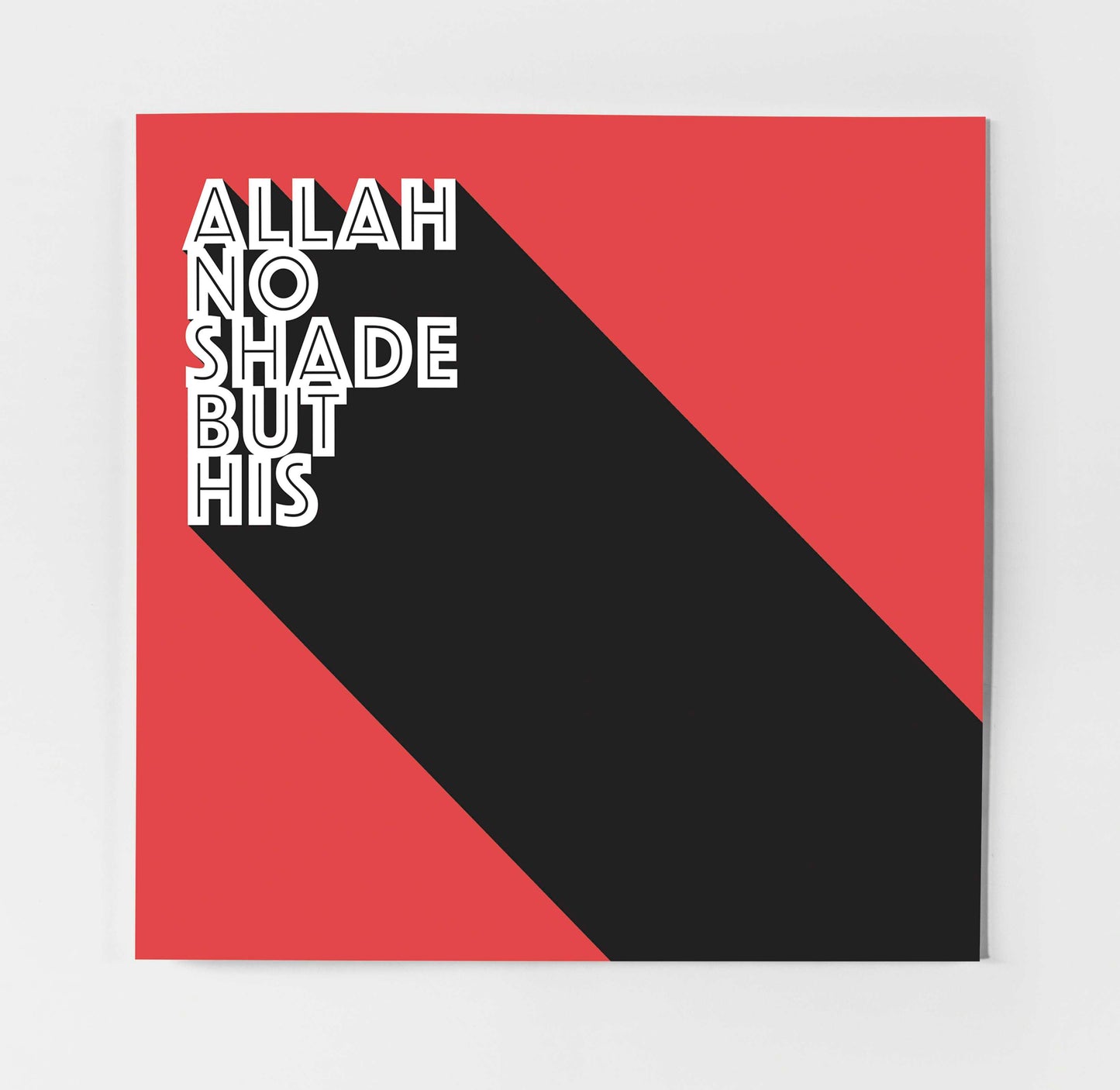 Allah No Shade But His | Contemporary Card