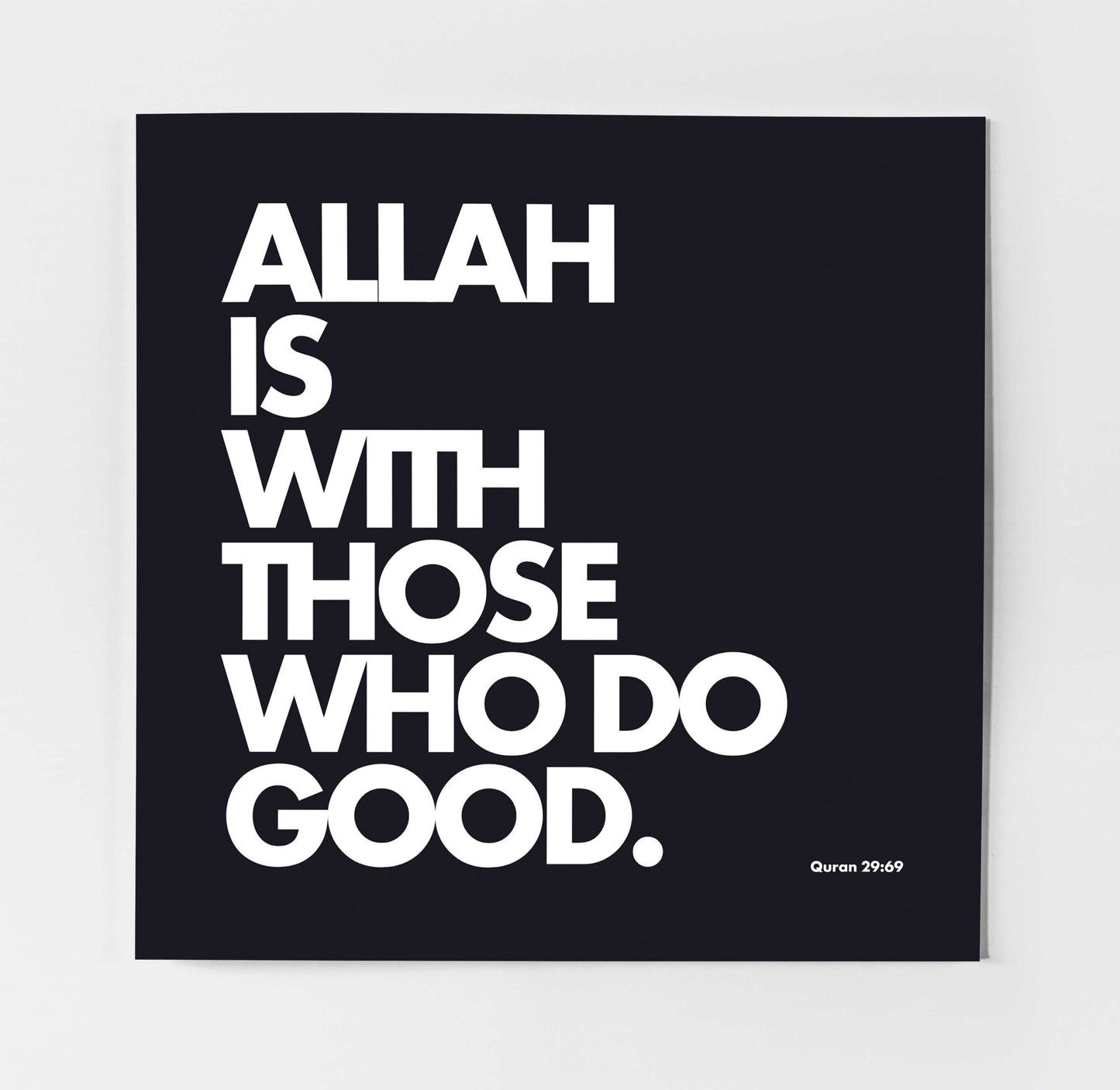 Allah Is With Those Who Do Good | Contemporary Card