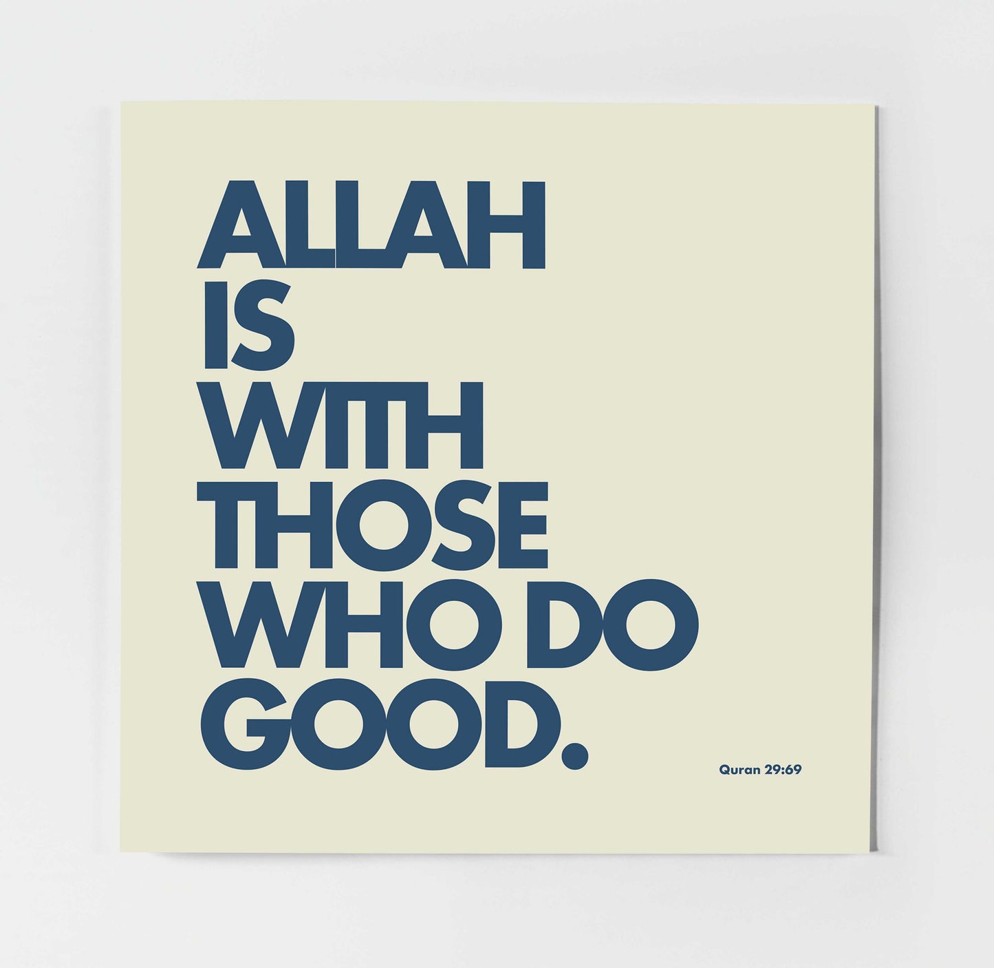 Allah Is With Those Who Do Good | Contemporary Card