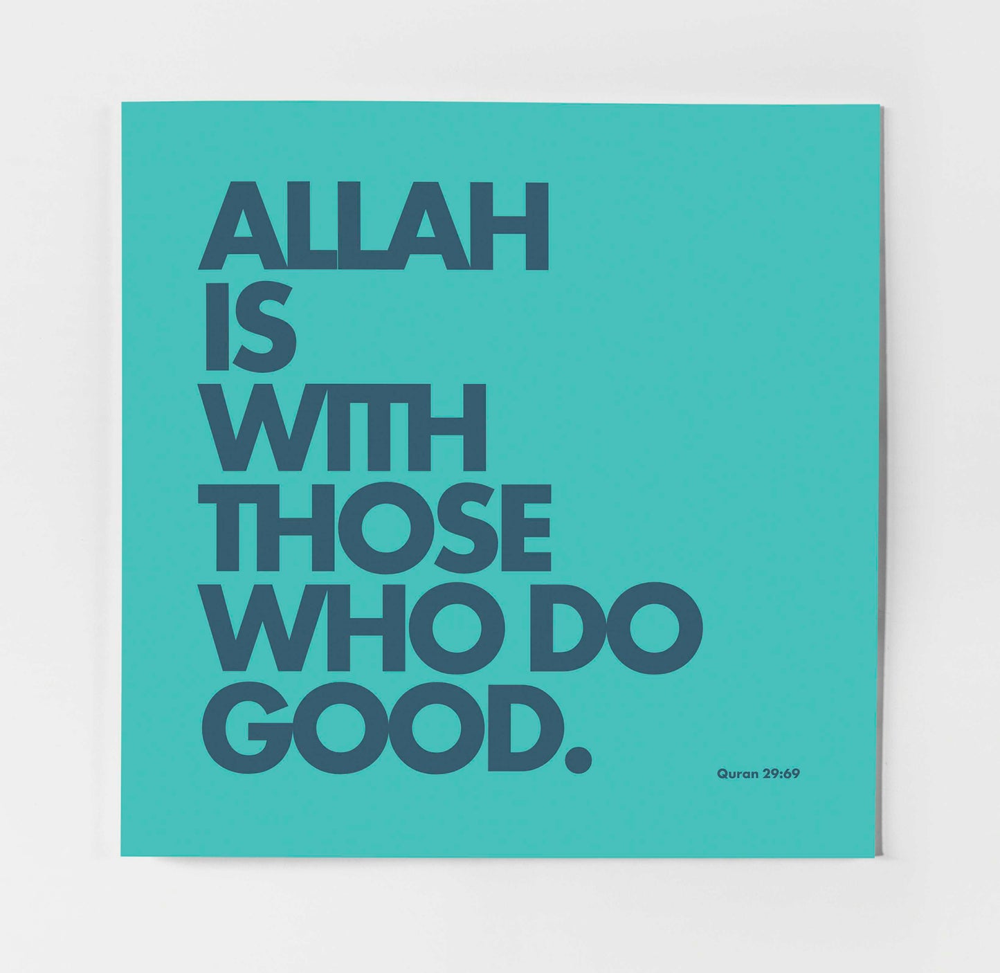 Allah Is With Those Who Do Good | Contemporary Card