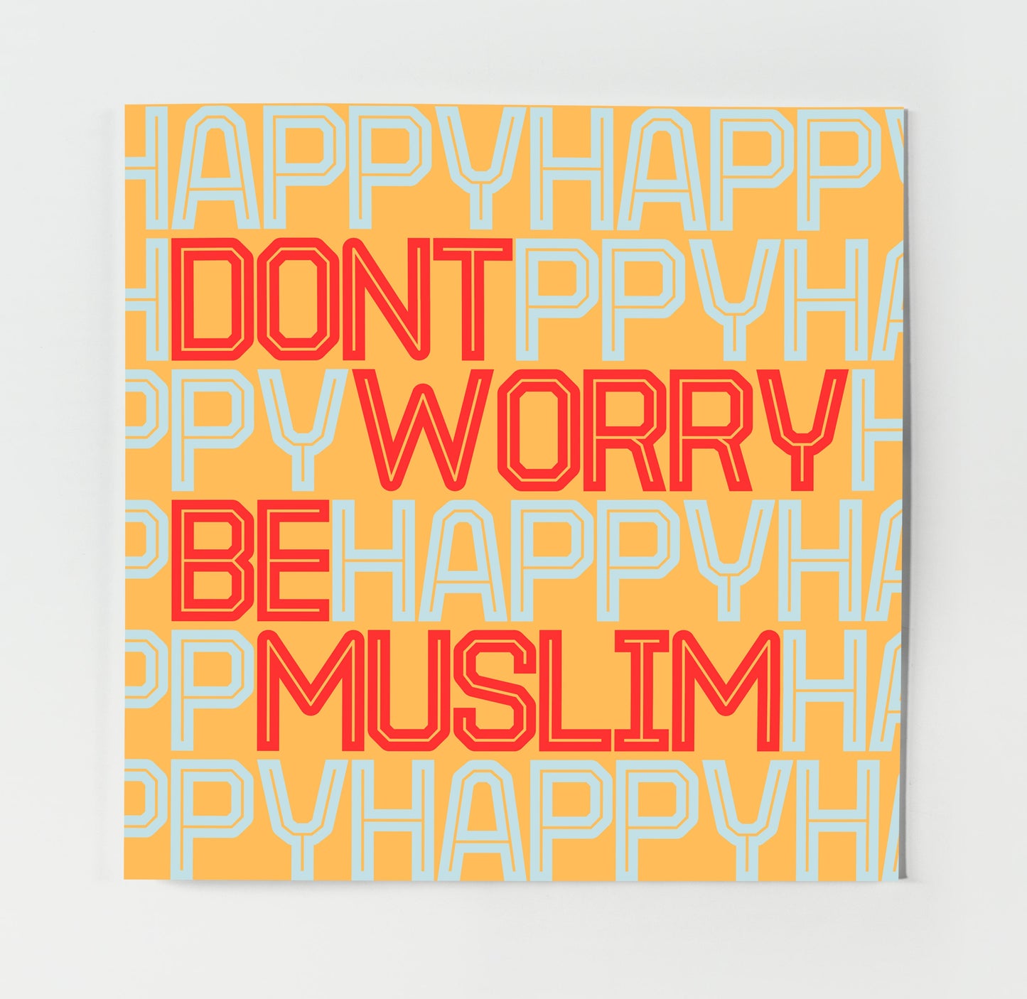 Don't Worry Be Muslim | Contemporary Card