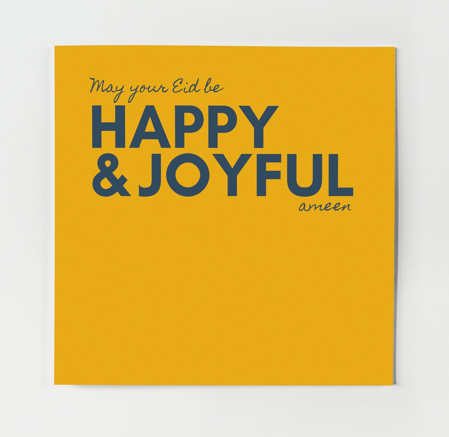 May Your Eid Be Happy & Joyful | Contemporary Card