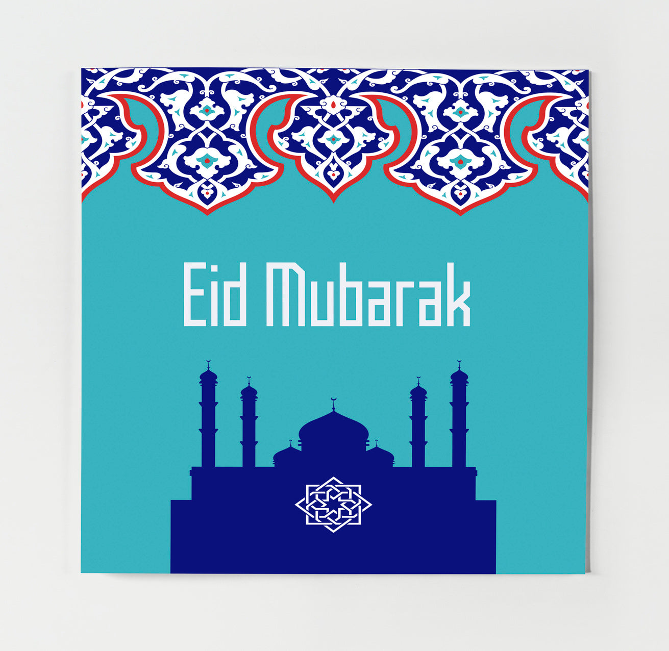 Eid Mubarak | Ceramic Motif Card