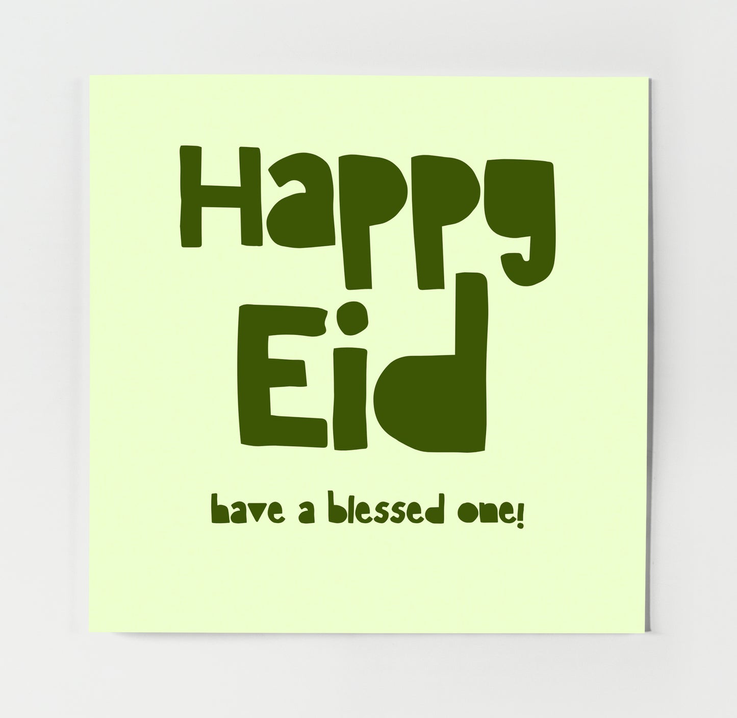 Happy Eid | Contemporary Card