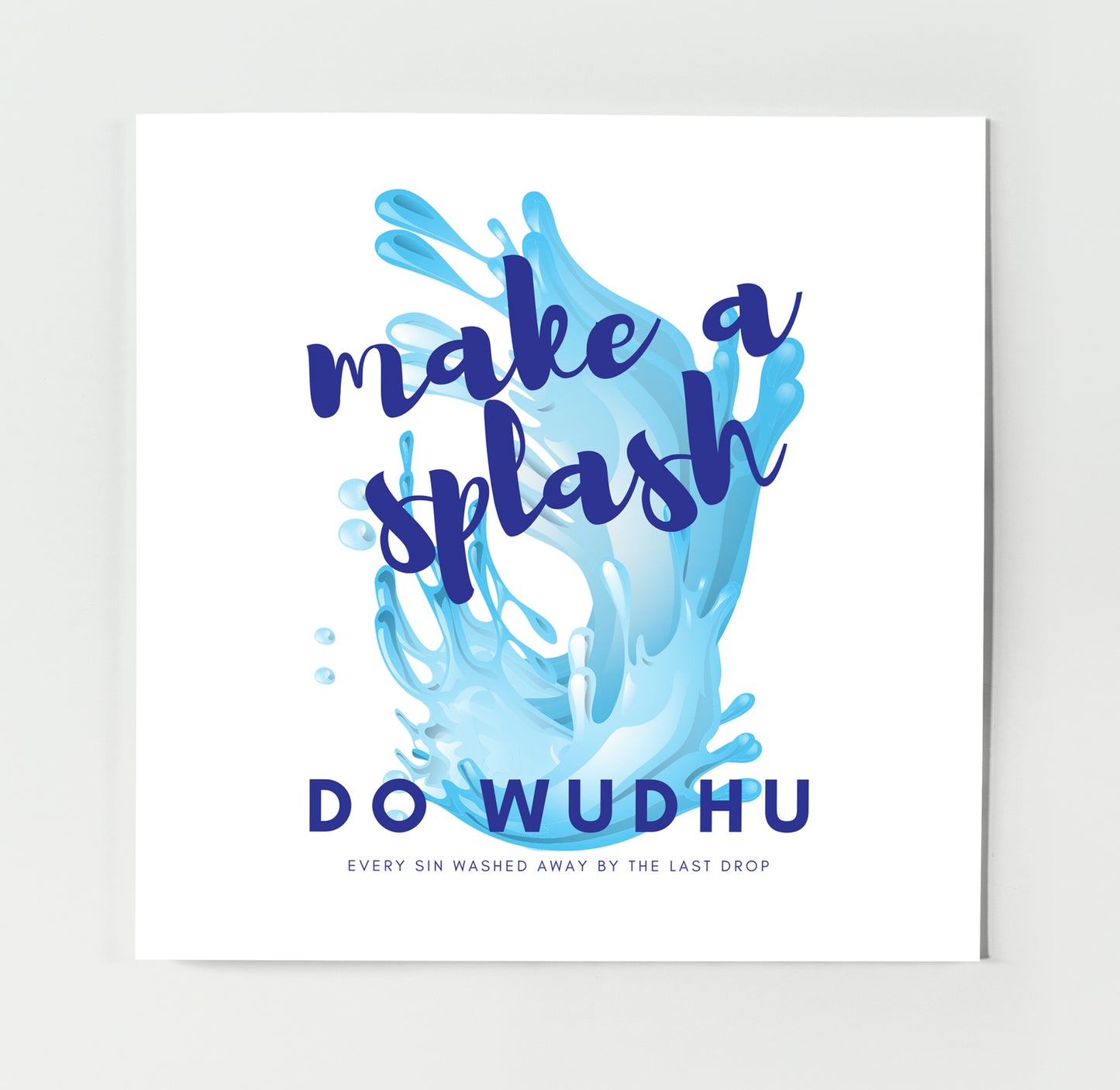 Make A Splash - Do Wudhu | Contemporary Card