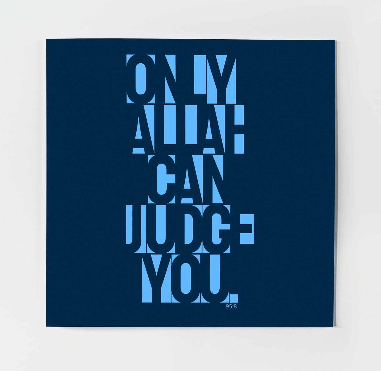 Only Allah Can Judge You | Contemporary Card