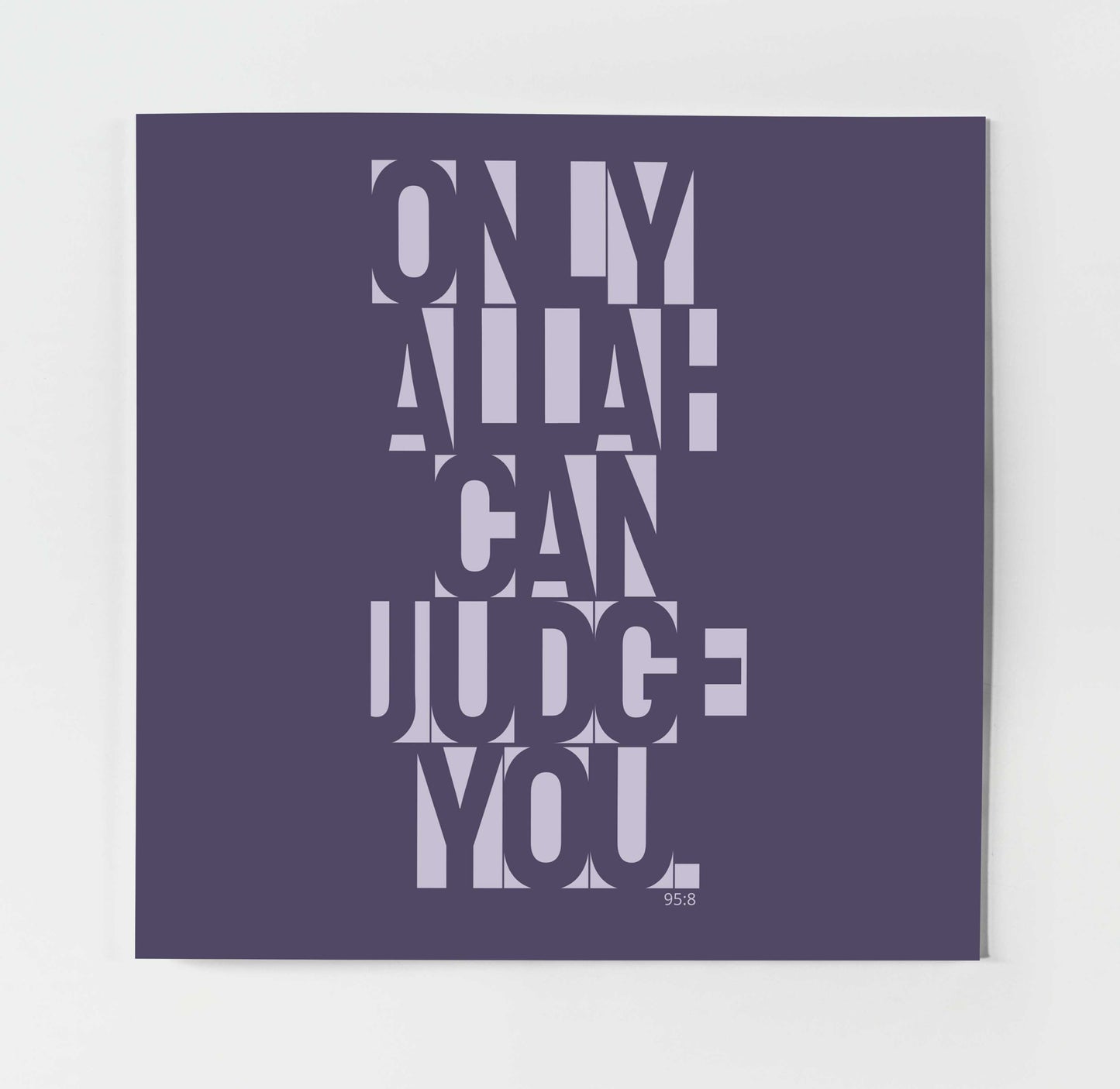 Only Allah Can Judge You | Contemporary Card