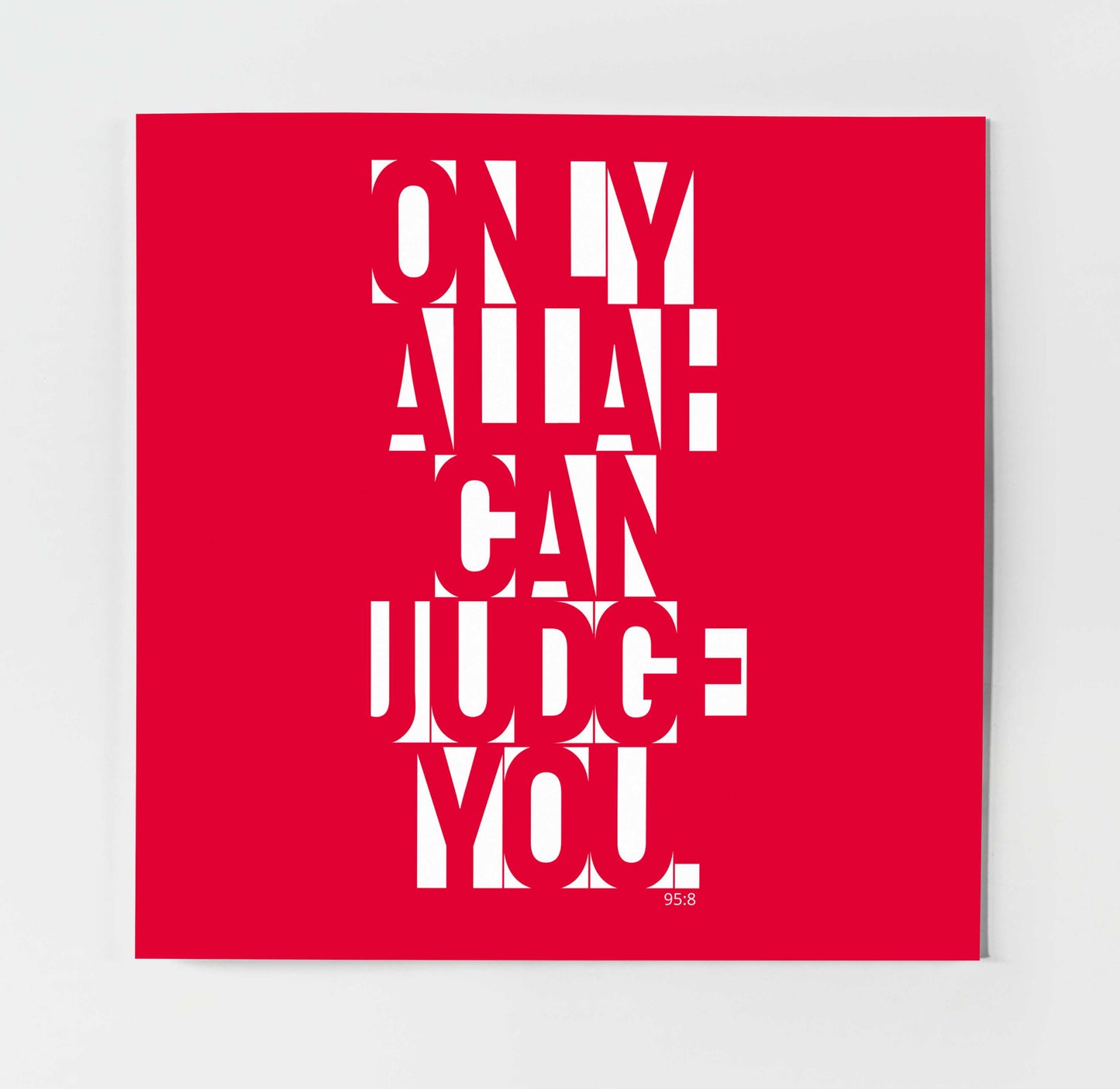 Only Allah Can Judge You | Contemporary Card