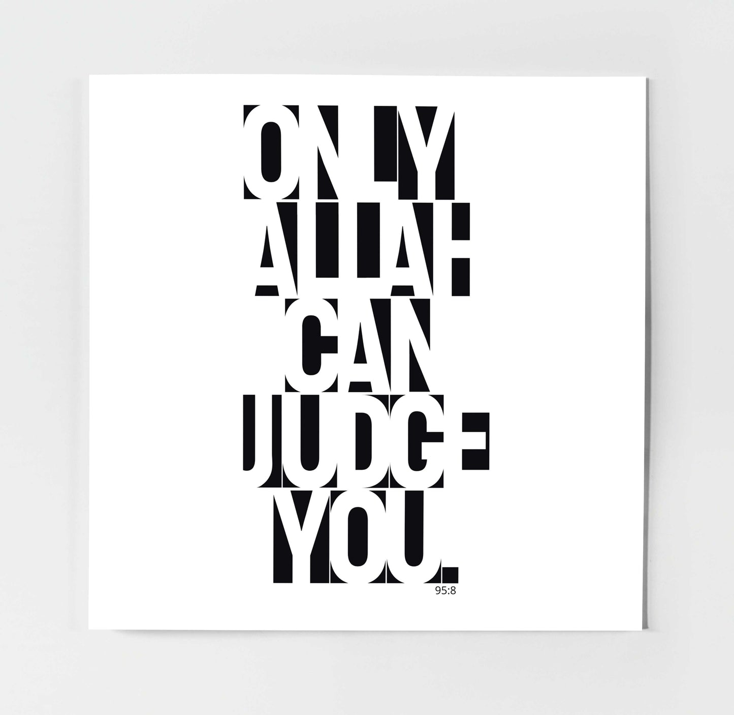 Only Allah Can Judge You | Contemporary Card