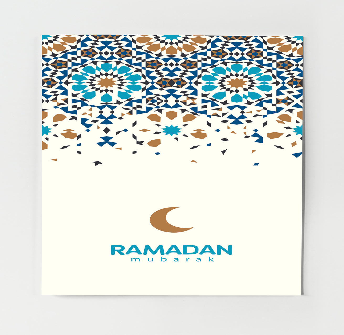 Ramadan Mubarak | Moroccan Motif Card