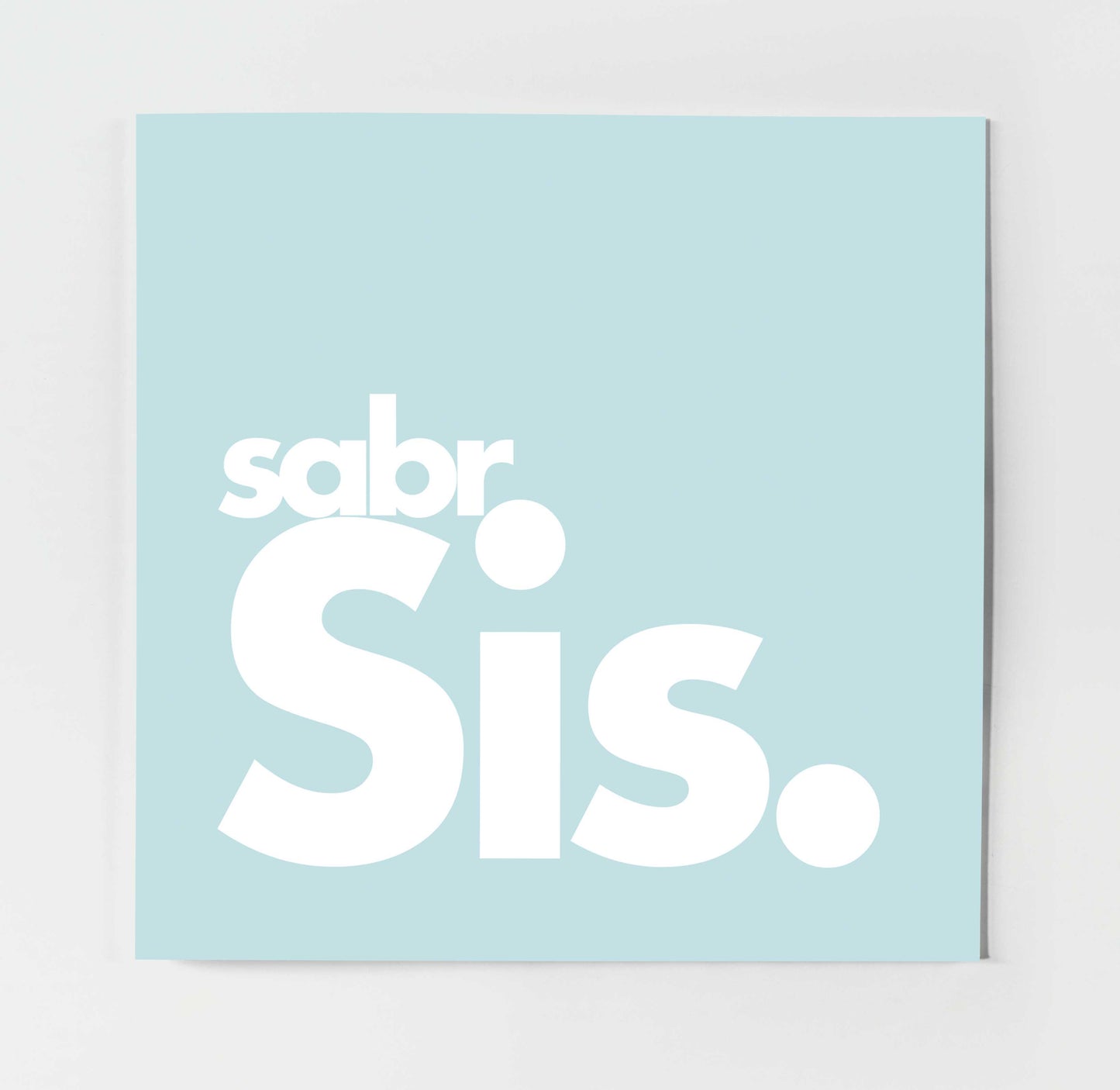 Sabr Sis | Contemporary Card