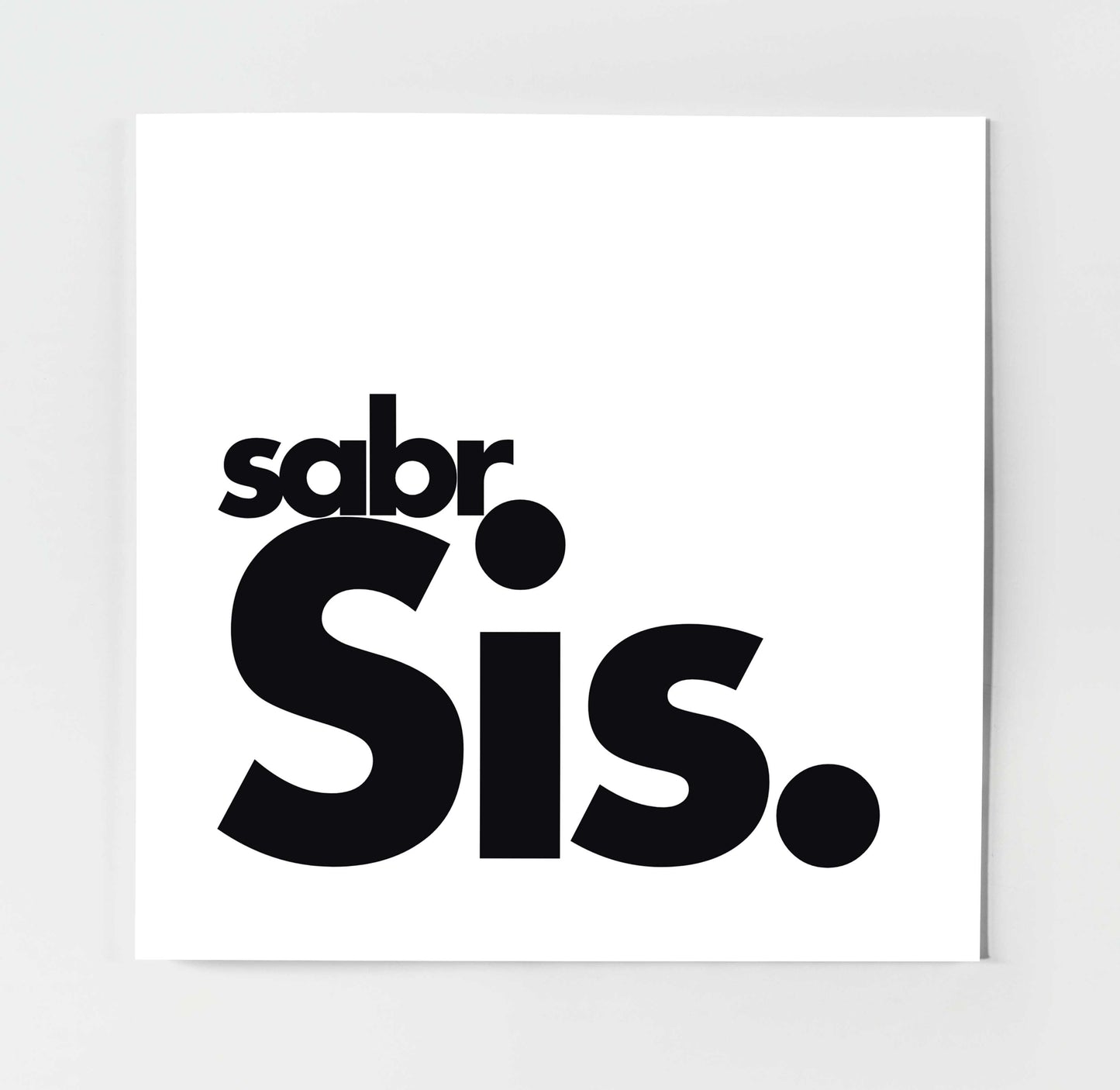 Sabr Sis | Contemporary Card