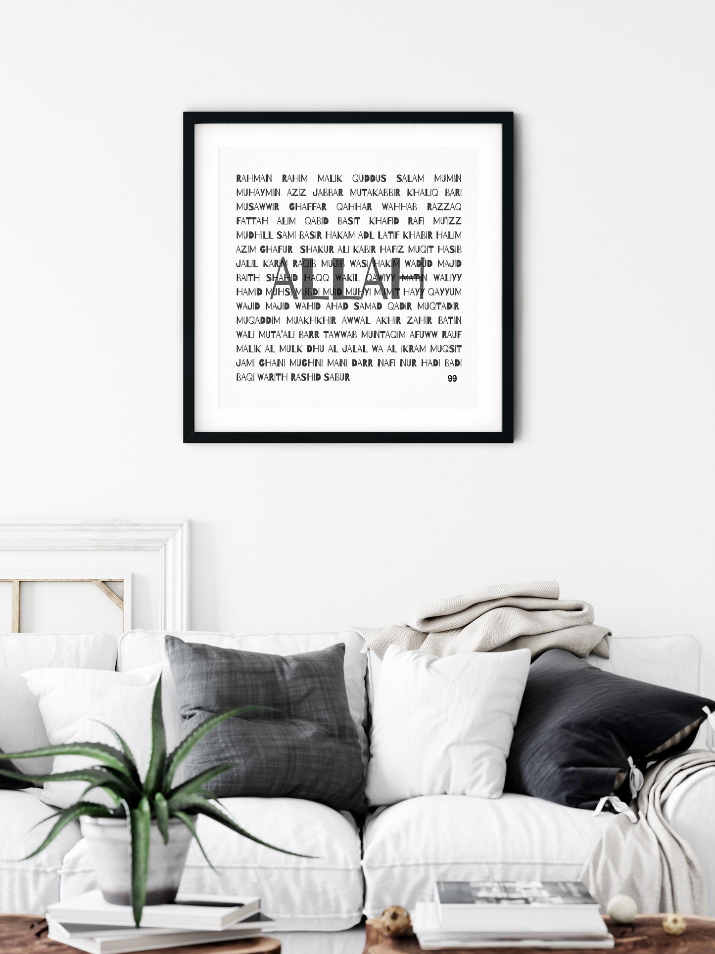 99 Names of Allah | Art Print