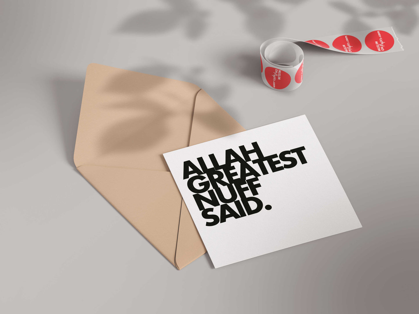 Allah Greatest Nuff Said | Contemporary Card