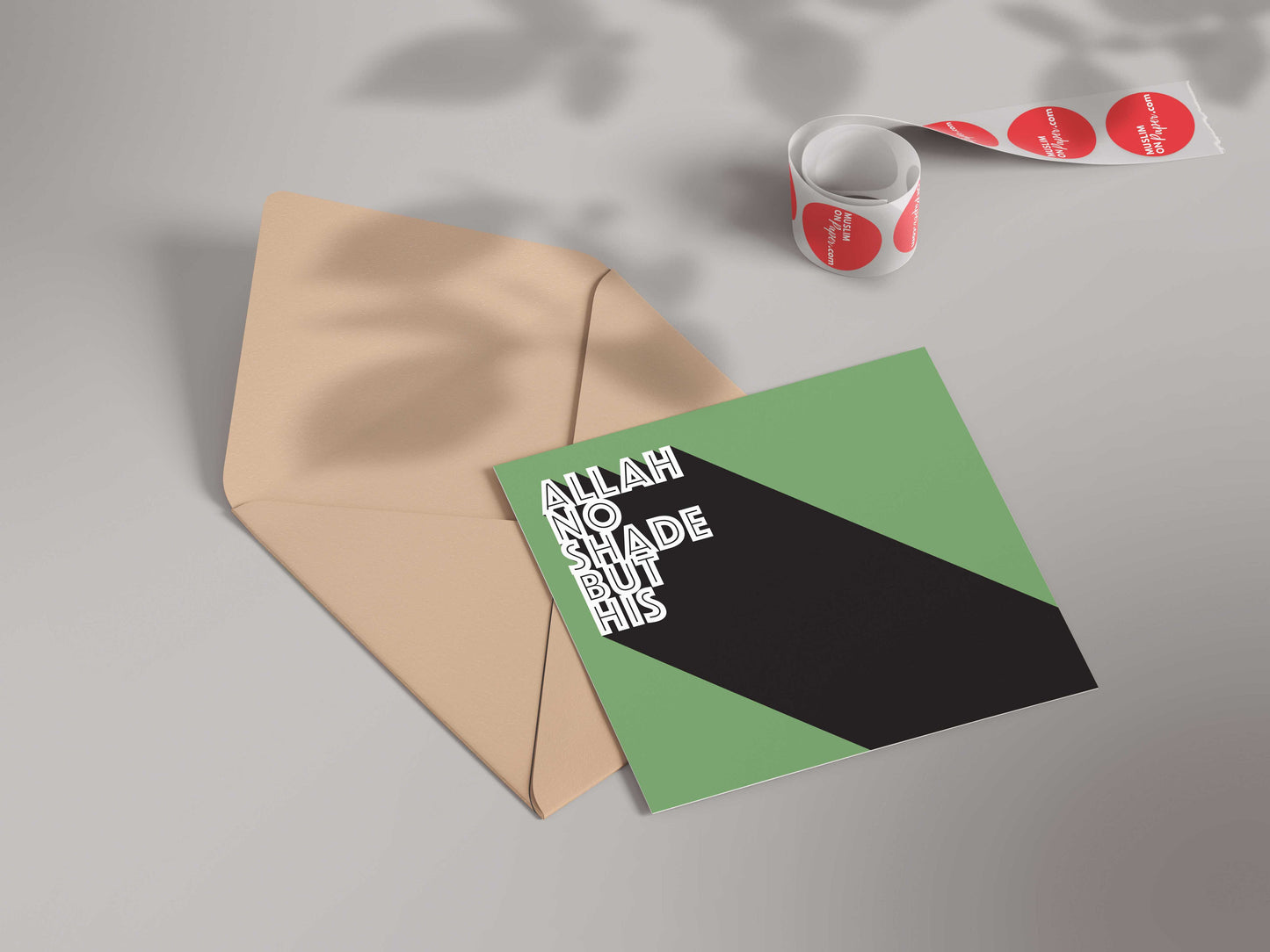 Allah No Shade But His | Contemporary Card