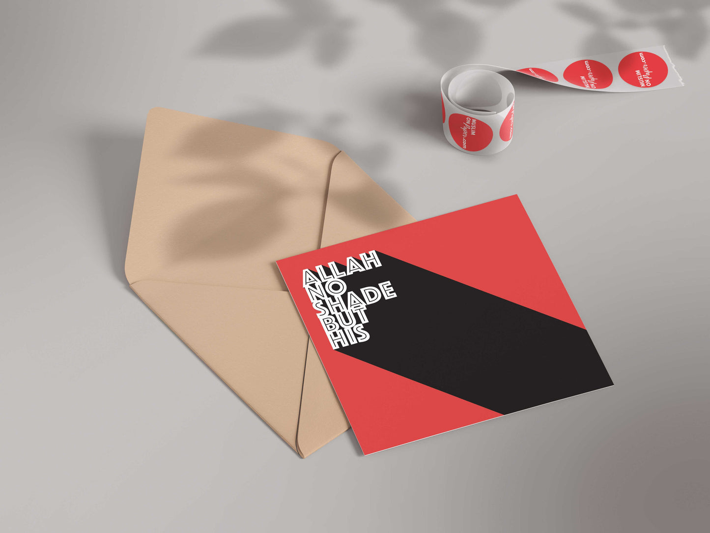 Allah No Shade But His | Contemporary Card