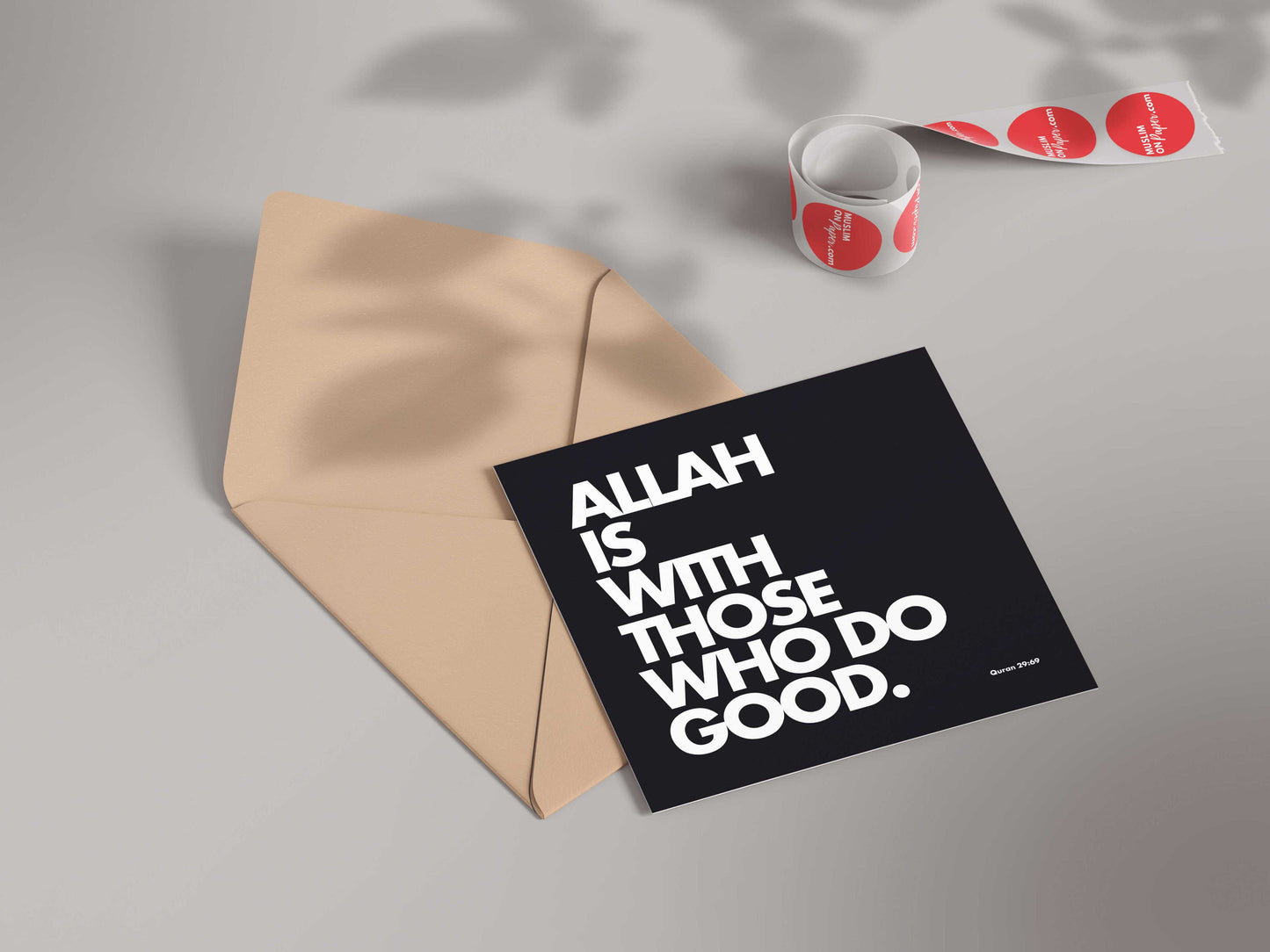 Allah Is With Those Who Do Good | Contemporary Card