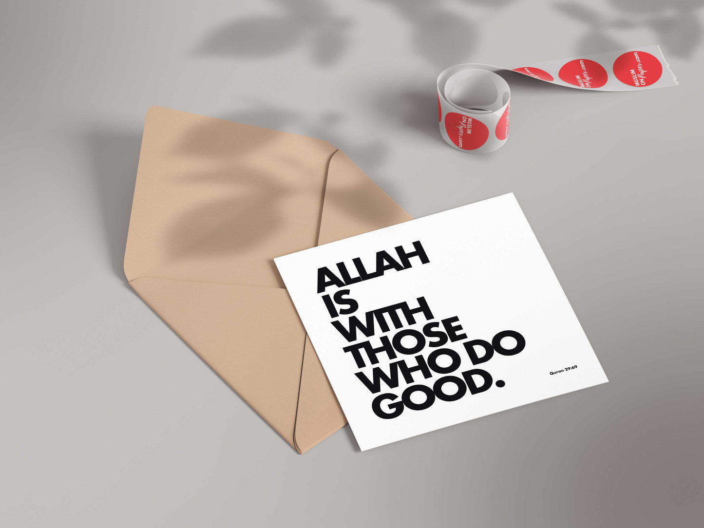 Allah Is With Those Who Do Good | Contemporary Card