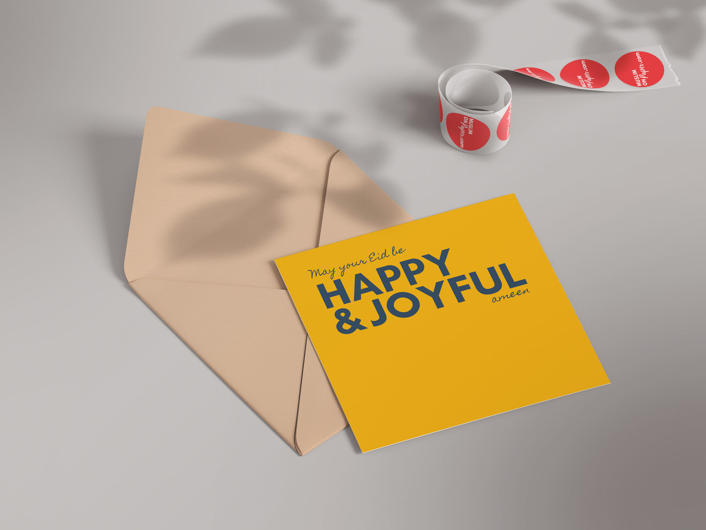 May Your Eid Be Happy & Joyful | Contemporary Card