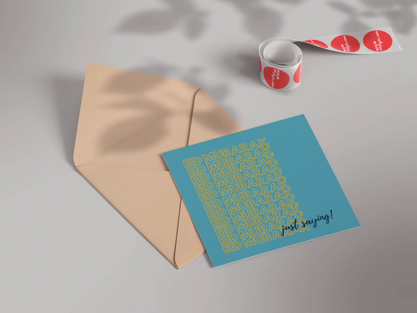 Eid Mubarak Just Saying! | Contemporary Card