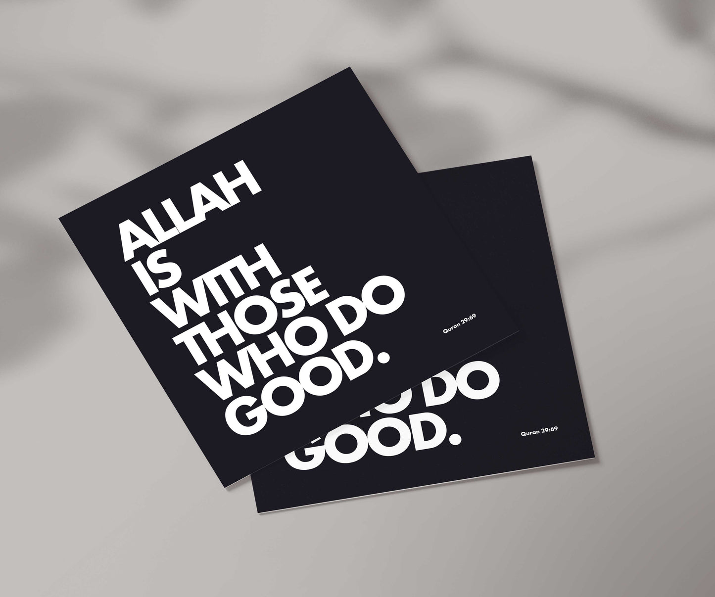 Allah Is With Those Who Do Good | Contemporary Card