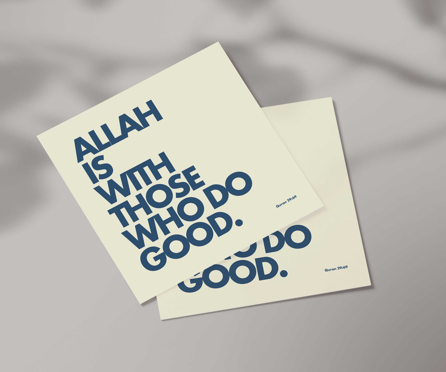 Allah Is With Those Who Do Good | Contemporary Card