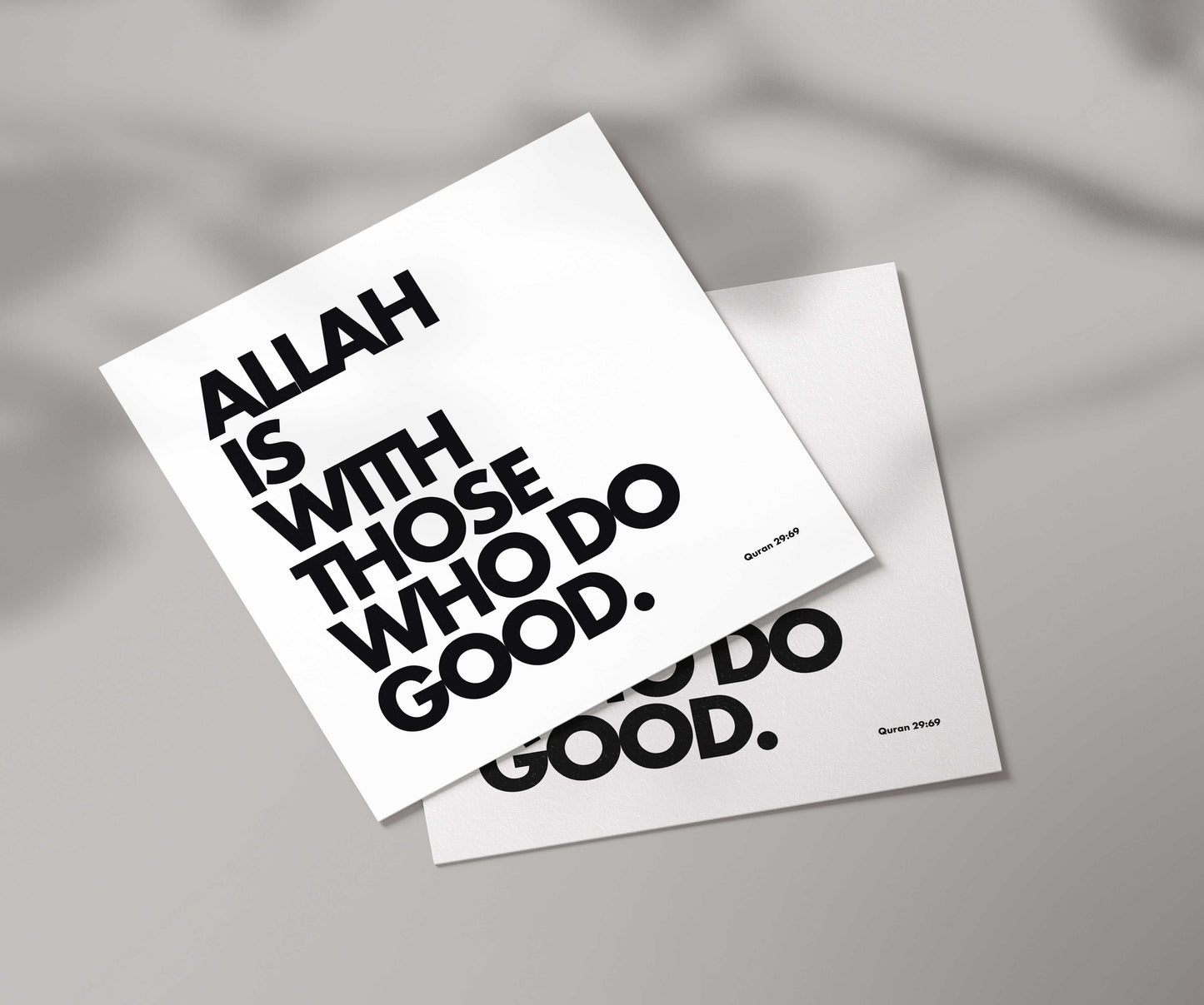 Allah Is With Those Who Do Good | Contemporary Card