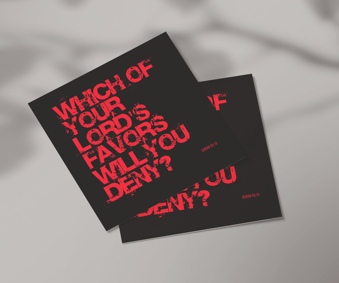 Which Of Your Lord's Favors Will You Deny? | Contemporary Card