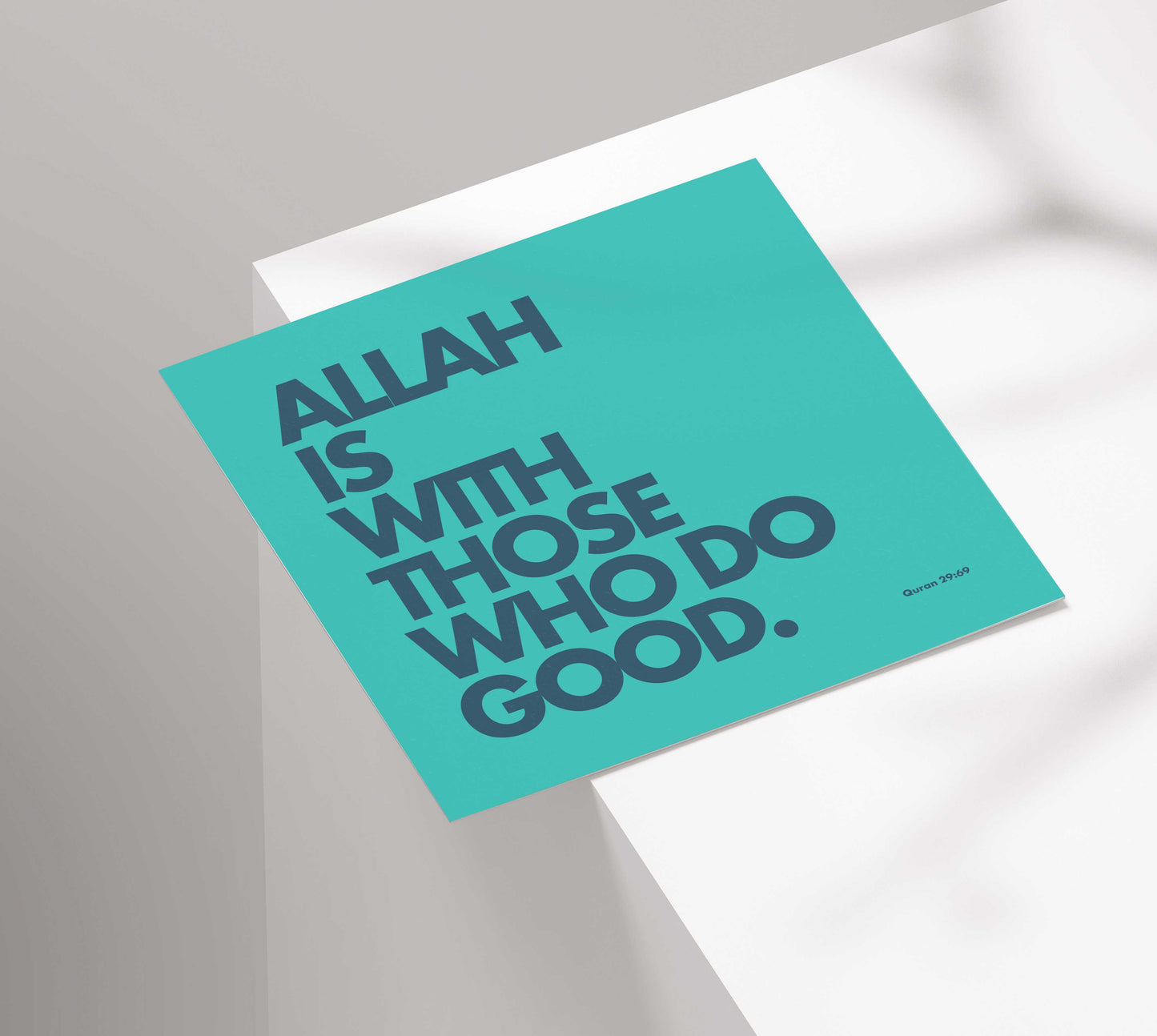 Allah Is With Those Who Do Good | Contemporary Card