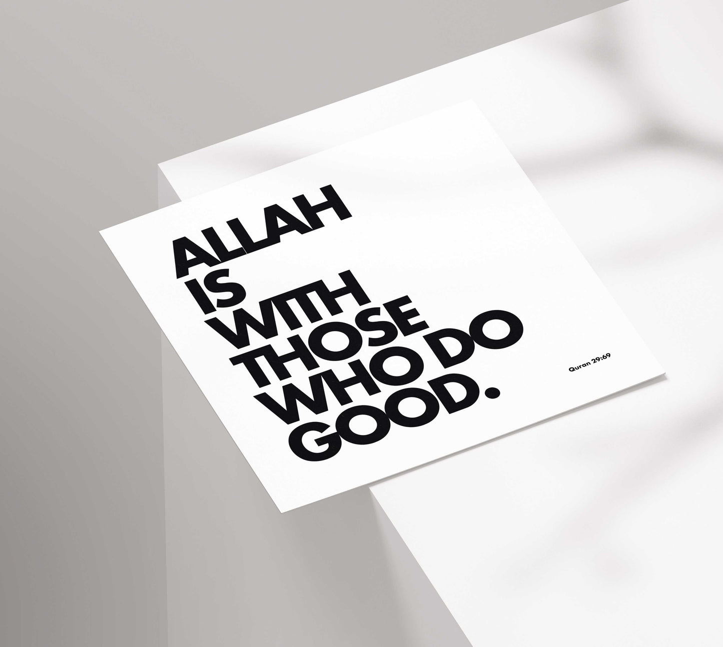 Allah Is With Those Who Do Good | Contemporary Card