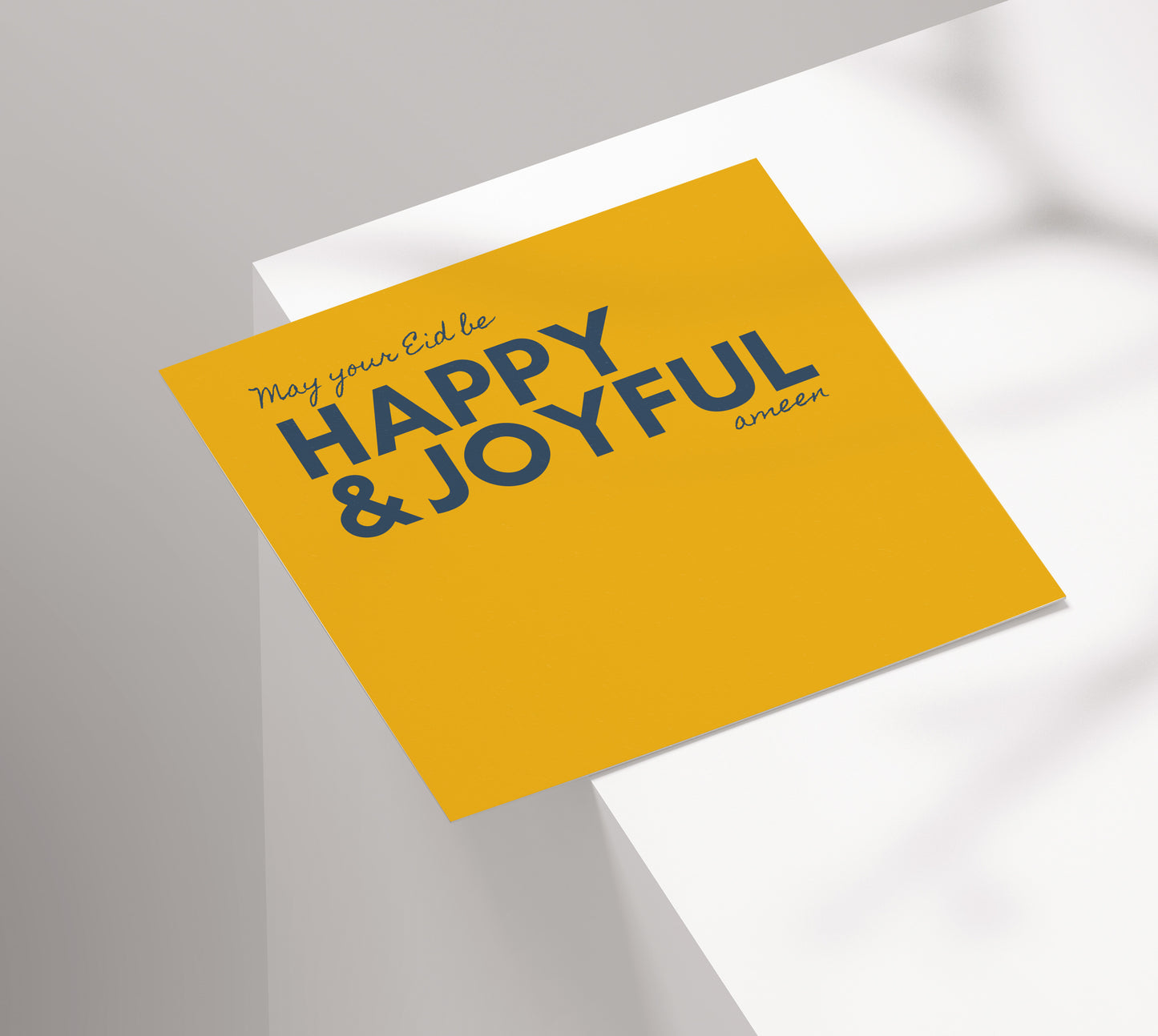 May Your Eid Be Happy & Joyful | Contemporary Card