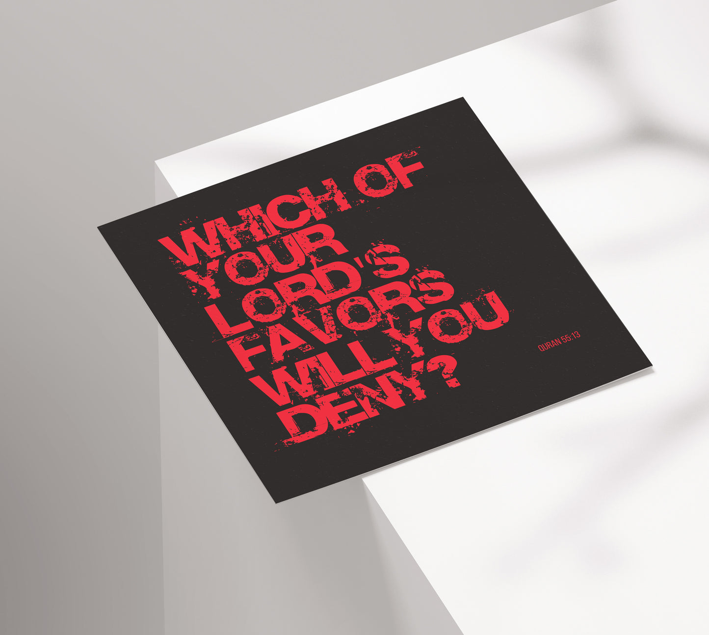 Which Of Your Lord's Favors Will You Deny? | Contemporary Card