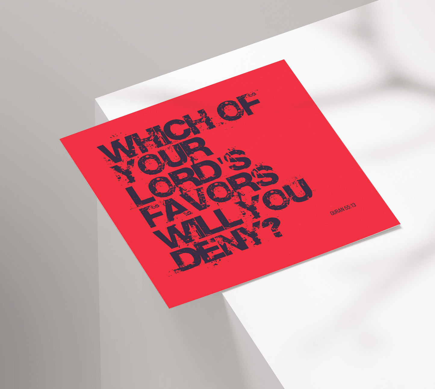 Which Of Your Lord's Favors Will You Deny? | Contemporary Card