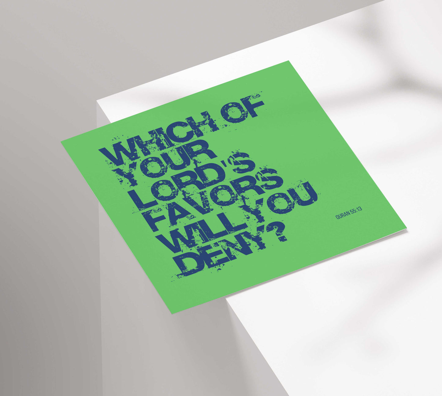 Which Of Your Lord's Favors Will You Deny? | Contemporary Card