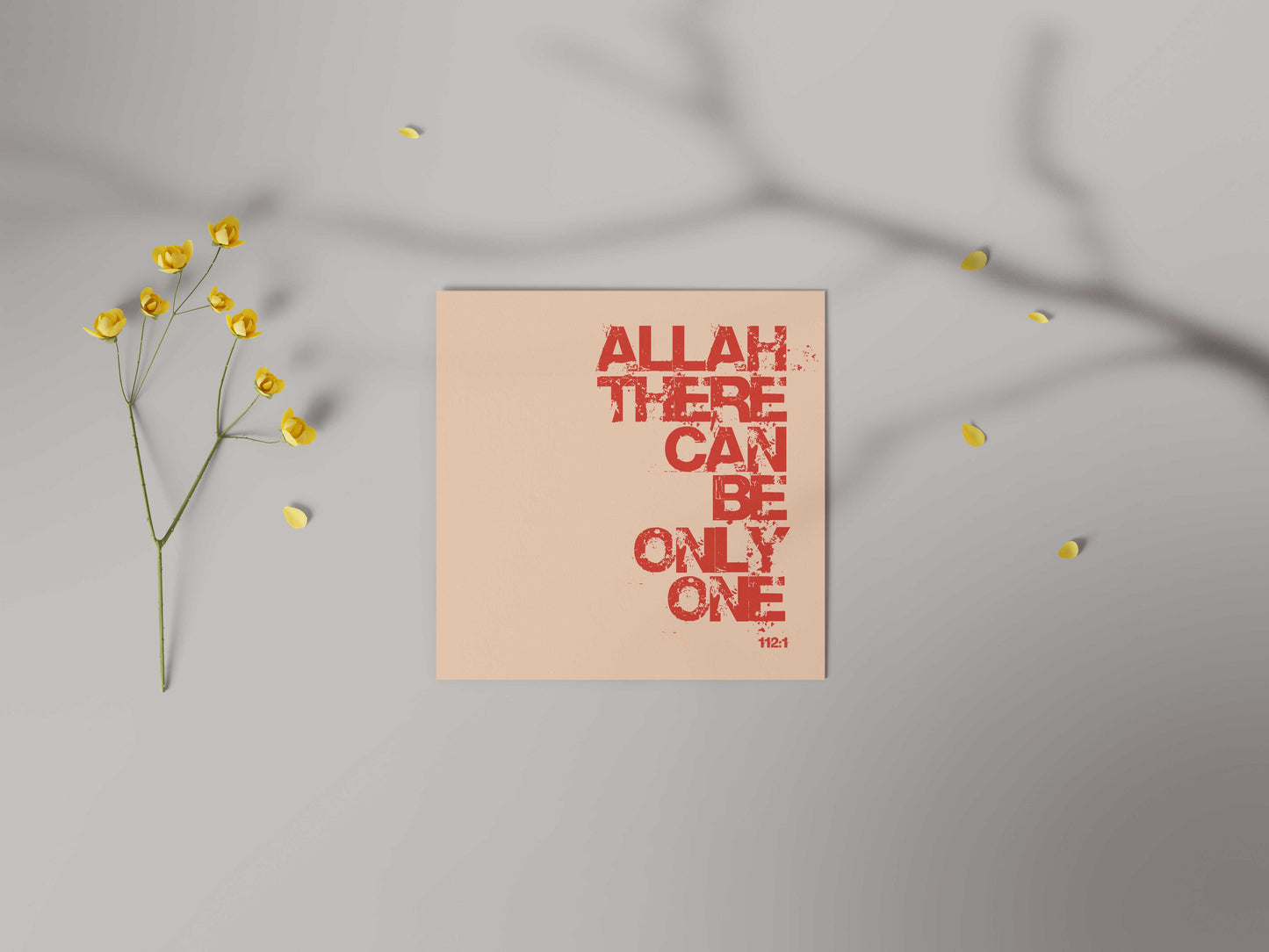 Allah There Can Be Only One | Contemporary Card