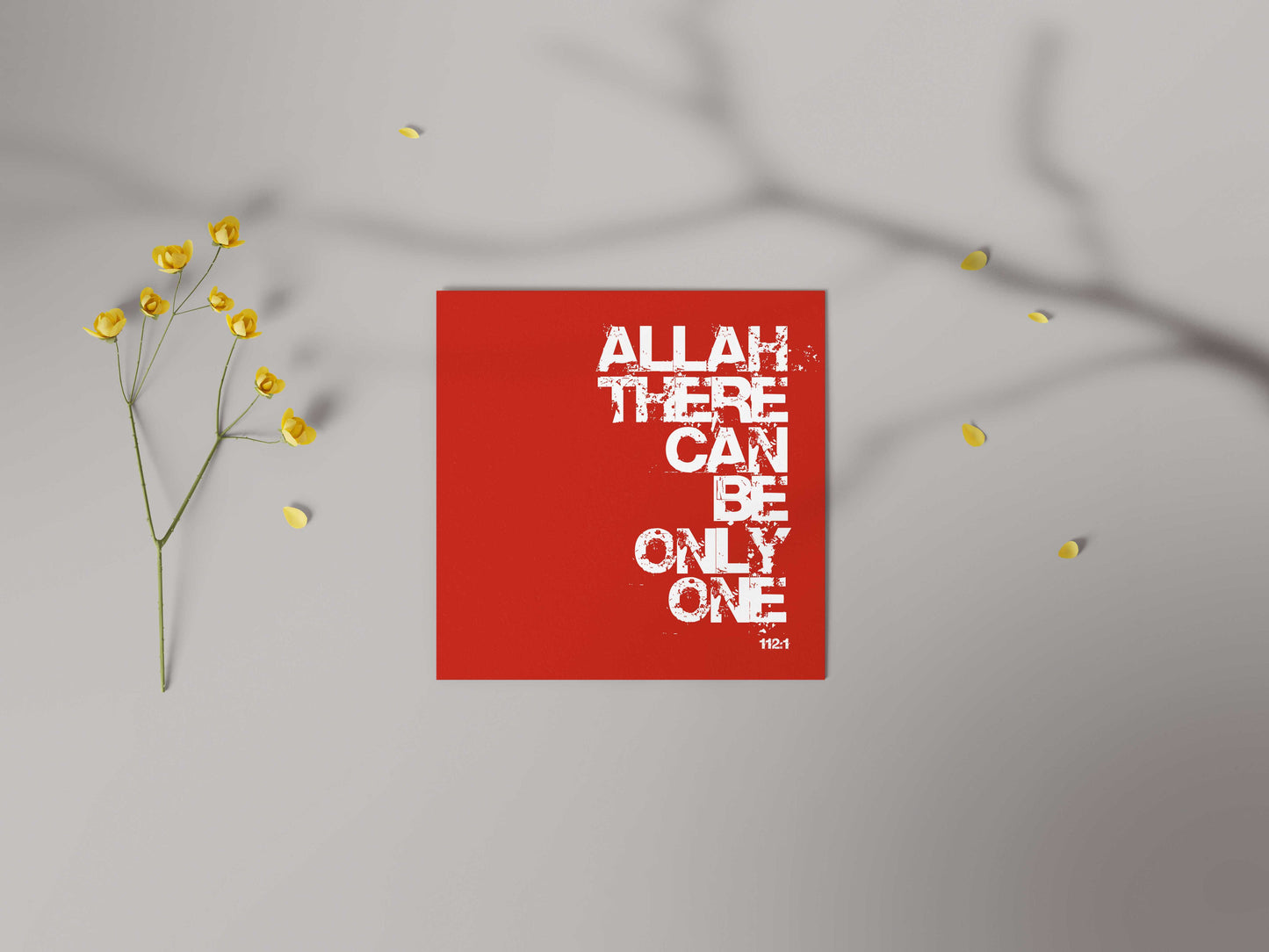 Allah There Can Be Only One | Contemporary Card