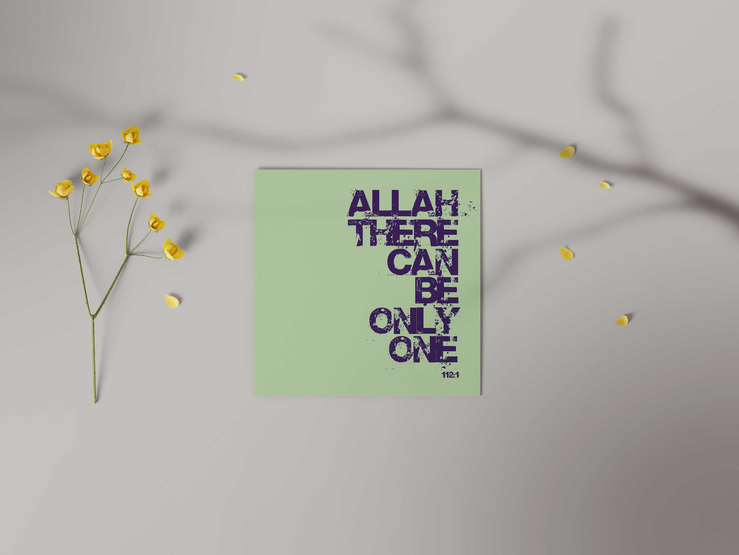 Allah There Can Be Only One | Contemporary Card